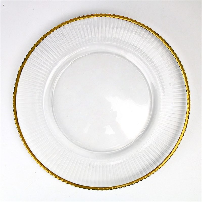 Wholesale Glass Charger Plate PZ-001 - Image 5